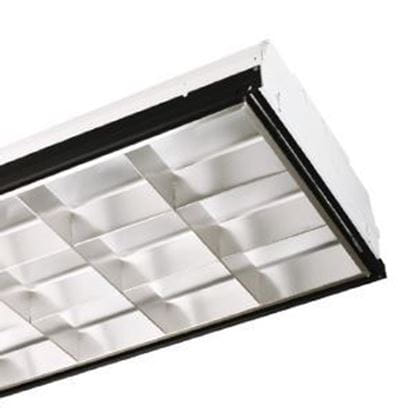 2X4 PARACUBE 18-CELL FOR 3 - T8 LED-BYPASS FIXTURE (No ballast, LED-Bypass lamps not included)