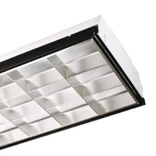 2X4 PARACUBE 18-CELL FOR 3 - T8 LED-BYPASS FIXTURE (No ballast, LED-Bypass lamps not included)