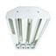 FLAT HIGHBAY FOR 8-T8 LED-BYPASS FIXTURE (No ballast, no lens, LED-Bypass lamps not included)