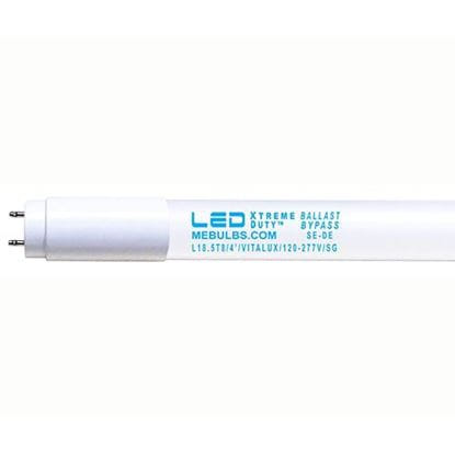 LED Bulbs Tubes - 4ft T8 High Brightness Ballast-Bypass Glass L18.5T8 VITALUX™ 12YR (RETROFIT FLUORESCENT)