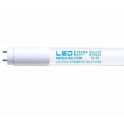 LED Bulbs Tubes - 4ft T8 High Brightness Ballast-Bypass Glass L18.5T8 XTRABRITE™ 12YR (RETROFIT FLUORESCENT)