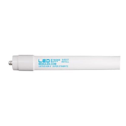 LED Bulbs Tubes - Replace Fluorescent 8FT T8 Single Pin Direct Install -Glass 5000K L96T8IS 42W XtraBrite 9YR (F96T8 IS REPLACEMENT)
