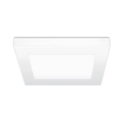 LED Indoor low-profile Light 60W Incand Equiv 15W 7 Inch Square 4000K LT.COMMERCIAL 5YR