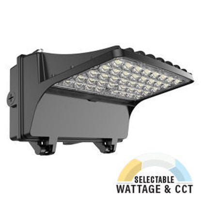 LED Spec-Select Full-Cutoff Wallpack 20/30/45/50W 30-50K 120-277V 5Y Lt. Commercial