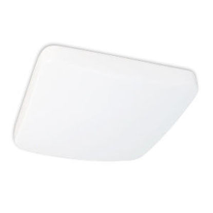 LED Indoor Square Mushroom Ceiling Light 2-75W Incand Equiv 25W 13IN 4000K FIXT COMMERCIAL 5YR