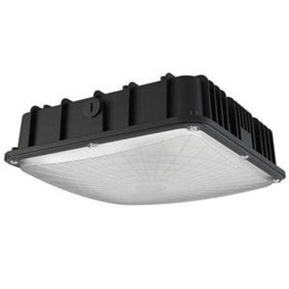 SPEC-SELECT™ LED Indoor Outdoor Canopy/Ceiling Light 40/50/60W 50/40/30K BLK 120-277V Xtreme Duty 7yr