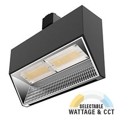 LED Spec-Select™ Stealth-Trac H Track Head 200HAL Equiv 40/35/30K DIMM 30/50W Black 5YR