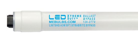 LED PREMIUM Retrofit Tubes - 8FT T8/HO HIGH BRIGHTNESS Ballast-Bypass 5000K L96T8HO 40W FR 8YR