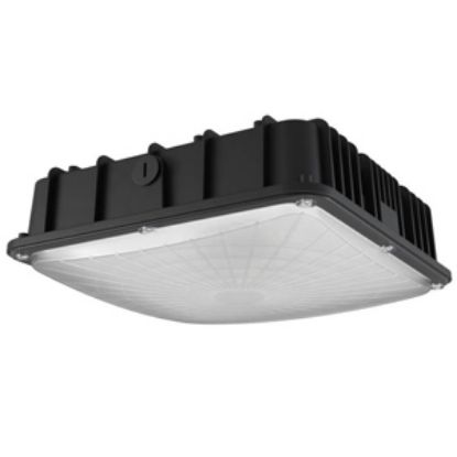 LED Indoor Outdoor Canopy/Ceiling Light 27W 5000K BLK 120-277V Xtreme Duty 7yr