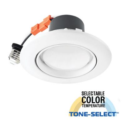 LED 4” TONE-SELECT™ Retrofit Eyeball Can - 10W  50/40/35/30/27K - COMMERCIAL DUTY 5 Year Warranty