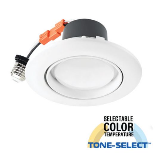 LED 4” TONE-SELECT™ Retrofit Eyeball Can - 10W  50/40/35/30/27K - COMMERCIAL DUTY 5 Year Warranty
